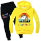 thumbnail image 3 of Nuevos pantalones con capucha para niños de primavera y otoño, traje de 2 piezas, conjuntos de ropa para niñas pequeñas, trajes deportivos para niños, dibujos animados A para ropa Adley, 3 of 5