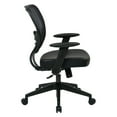 thumbnail image 2 of Professional Dark Air Grid Back Managers Office Chair Black Eco Leather Seat, 2 of 3