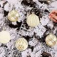 thumbnail image 5 of Fwttom Flocked Christmas Ball Ornaments Set of 16 - Soft Furry Xmas Tree Hanging Balls for Christmas Holiday Party Supplies, 2" Beige, 5 of 7