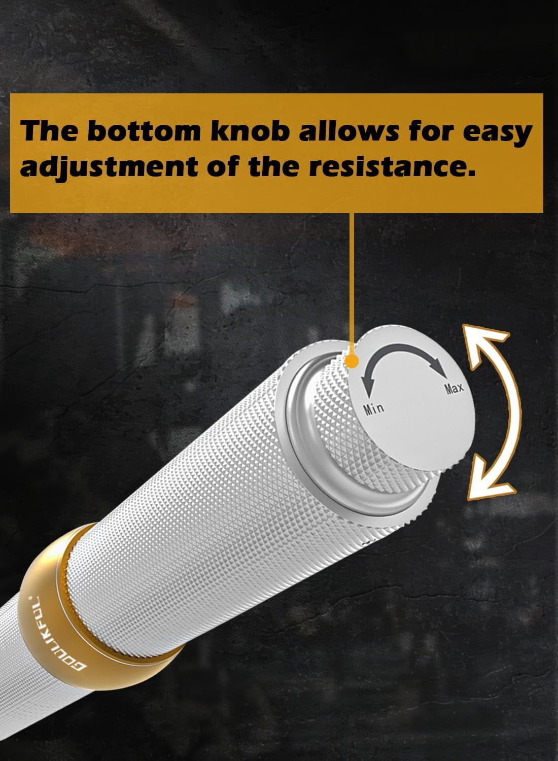 GOULIKFUL Forearm Strengthener, Aluminum Alloy Forearm Exerciser & Wrist Trainer, Portable Grip Strength Trainer with Adjustable Resistance Knob for Home Gym Sports Man Women