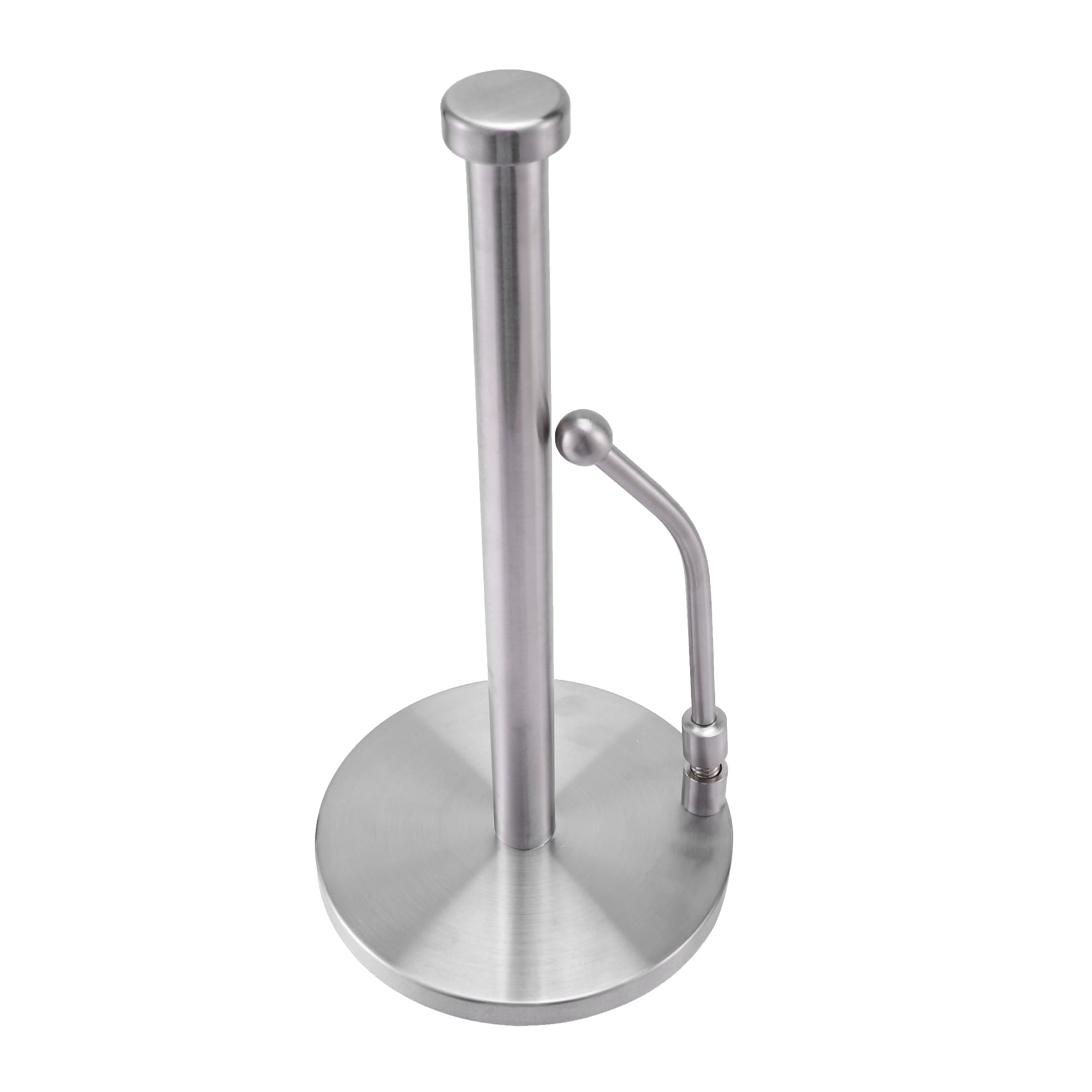 Paper Towel Holder Stainless Steel Standing Tissue Holder One-Handed Tear, Perfect Modern Design for Kitchen Keeps Kitchens Countertop Tidy