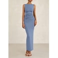 thumbnail image 3 of Vestido midi PRETTYGARDEN 2025 de verano sin mangas con pliegues para mujer, 3 of 9