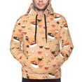thumbnail image 3 of Zufioo Funny Sushi Design Fleece Comfortable Hoodie for Mens,Sweatshirt for Men,Pullover Hooded Sweatshirt for Men -Medium, 3 of 5