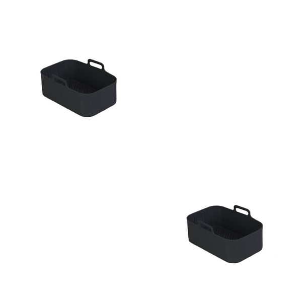 Bandeja de cocina Kearding para freidora de aire con asa de silicona reutilizable color Negro 1 PC