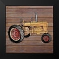 thumbnail image 2 of Medley, Elizabeth 12x12 Black Modern Framed Museum Art Print Titled - Tractor on Wood I, 2 of 5