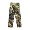 thumbnail image 3 of Lsque Epic Dragon Skull Scene Print Men's Pajama Pants, Lounge Pant - Comfortable Home Wear,Elastic Waistband, Stylish Design-XX-Large, 3 of 9