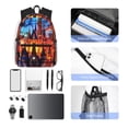 thumbnail image 6 of Lsque Magical Stained Glass Castle Classic Casual Backpack - Large Capacity Water-Resistant Backpack for School, Work, Travel, and Outdoor Activities, 6 of 8