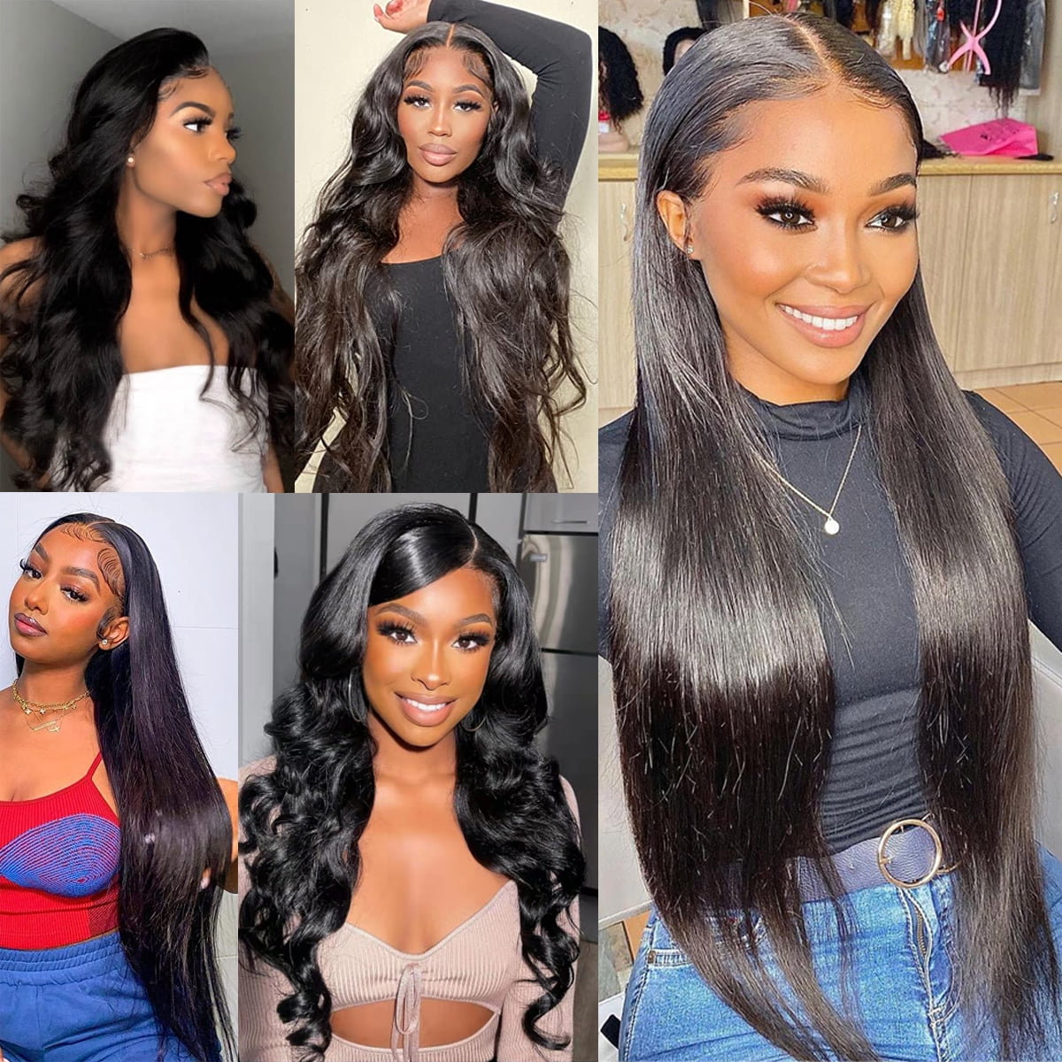 SEGO Brazilian 100% Virgin Human Hair Straight Body Wave Bundles 100% Unprocessed Human Hair 1 Bundle Sewing In 100% Human Hair Extensions