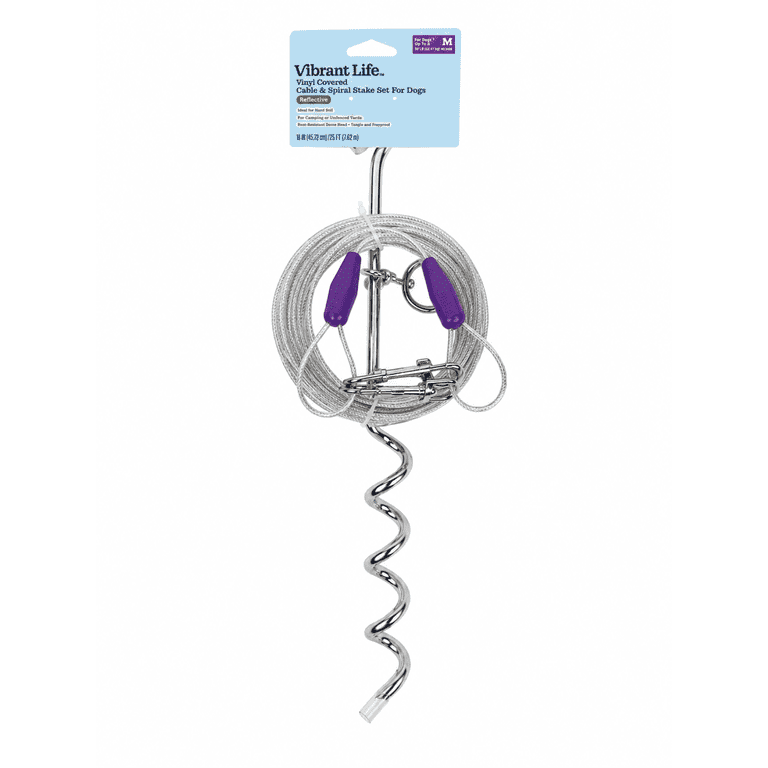 Vibrant Life Reflective Cable and Spiral Stake Set, 25 Ft. photo 8