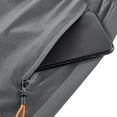thumbnail image 4 of Men's Sports Shorts Drawstring Elastic Waist Shorts with Zipper Pocket Summer Quick Dry Workout Shorts,Gray,3XL, 4 of 9
