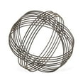 thumbnail image 2 of Home Decorative Indoor Silver Metal Orb 7" Dia, 2 of 4