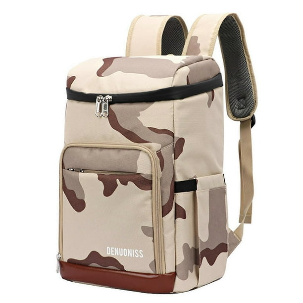 Thermal Lunch Backpack Cooler Backpack 12 Cans Cooler Bag Waterproof Insulated Cooler Pack for Travel Camping Hiking