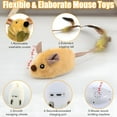 thumbnail image 2 of CYFW Interactive Dog Toys, Fake Mouse Moving Dog Toy with Automatic Sensor, Dog Mouse Toy with Realistic Sound & Extended Tail, Automatic Dog Toy for Cats Dogs Pet, Squeaky Dog Toys, 2 of 4