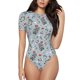thumbnail image 1 of Balery Winter Gnome And Snowman Body de cuello redondo de manga corta para mujer Tops de manga corta Tops básicos-XX-Large, 1 of 7