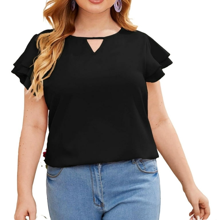 Walmart plus top size blouses