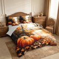 thumbnail image 2 of Erosebridal Fall Pumpkin 7-Piece Twin Bedding,Thanksgiving Day Bedding Comforter Set,Beige,Reversible, 2 of 6