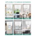 thumbnail image 5 of Botanical Flowers Tie Up Curtains for Windows 45 Inch Length Balloon Curtains Kitchen Adjustable Balloon Window Shade Watercolor Country Blue White Floral Tie Up Bathroom Curtain Window 52"x45", 5 of 6