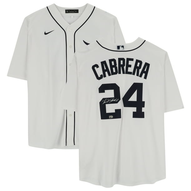 Miguel Cabrera Detroit Tigers Autographed White Nike Replica Jersey