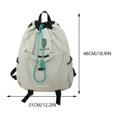 thumbnail image 3 of Mochila Deportiva Con Cordón Ligera para Hombres Y Mujeres () Blanco, 3 of 9