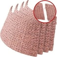 thumbnail image 5 of 42-Inch Water Hyacinth Christmas Tree Collar, Woven Tree Base Cover with Cord Cut Out, Pink, 5 of 7