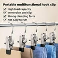 thumbnail image 6 of Djiypn Stainless Steel Clothes Hanger Hooks, Multifunctional Clothes Pins,Laundry Clips, Closet Organizer Hooks, Space Saving Hangers for Pants, Jeans, Towels, Boot, Hats (10Pcs,Green), 6 of 9