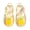B-Yellow, variant on Gpaecead Kids Glitter Ice Cream Print Jelly Sandals Closed Toe Adjustable Strap Non Slip Clear Sparkly Shoes For Beach, A-White