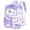 Purple, variant on BinKFF Clear Backpack for School,Heavy Duty PVC Transparent Bookbag for Women Through Backpacks Elementary Laptop Bags for Women Men,Sports,Students,Work,Travel