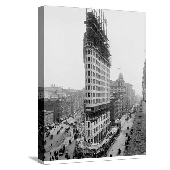 Art.com Flatiron Building, New York, N.Y. Stretched Canvas Print Wall Art, 12" x 16"