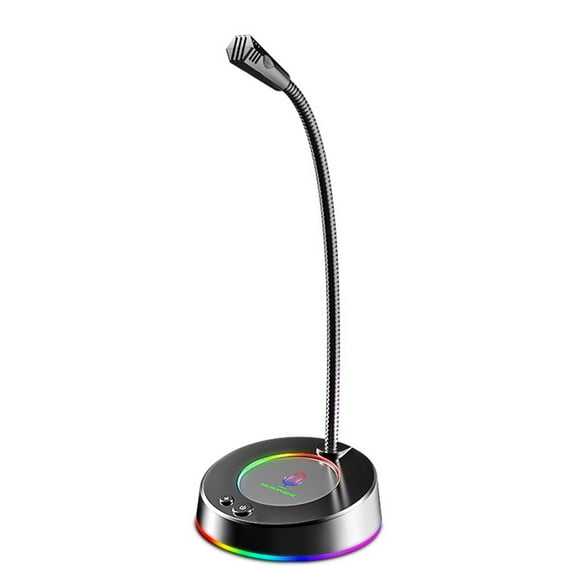 SADA MK08 USB Desk Microphone Plug & Play Professional 360 Degree Omnidirectional Microphone with RGB