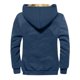thumbnail image 3 of Men's Solid Color Flag Print Jacket Men's Spring And Autumn Casual Trend Zipper Hooded Jacket 6XL, 3 of 3