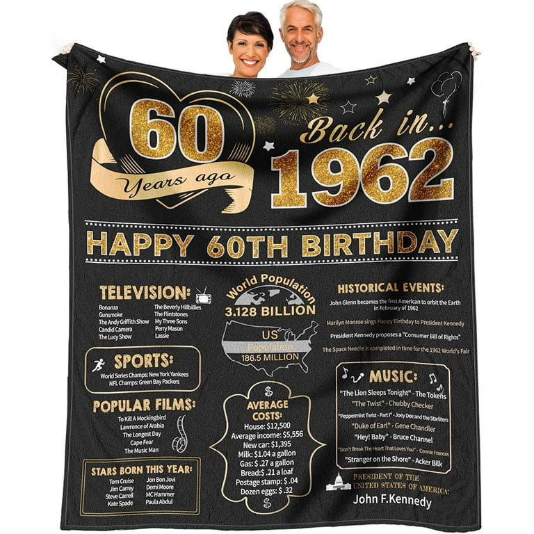 60th Birthday Gifts for Women - 60th Birthday Gift for Men - 60th
