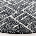 thumbnail image 2 of SAFAVIEH Cambridge Claudia Geometric Wool Area Rug, Black/Ivory, 6' x 6' Round, 2 of 7