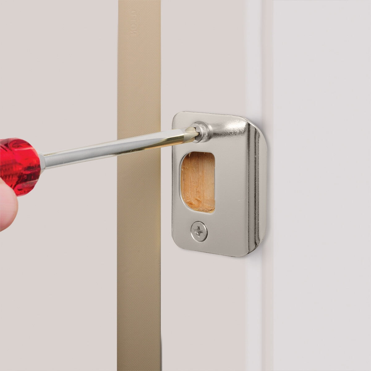 Hyper Tough Passage Tulip Style Doorknob, Stainless Steel Finish