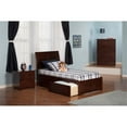 thumbnail image 3 of Leo & Lacey Urban Twin Storage Platform Bed in Walnut, 3 of 4