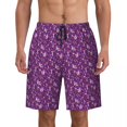 thumbnail image 1 of Board Shorts Summer Psychedelic Hawaii Beach Short Pants Men Running Surf Fast Dry Printed Swim Trunks, 1 of 5