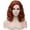 Dark Orange, variant on BERON Dark Orange Short Wigs Women Girls Curly Wavy Hair Wig 14" Body Bob Cosplay Party or Daily Use Wigs