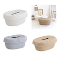 thumbnail image 2 of Tissue Basket Storage Box Cotton Rope Tissue Holder Storage Container with Lid, 2 of 20