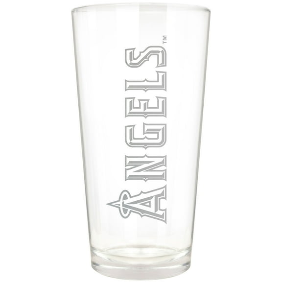 Los Angeles Angels Etched 16oz. Vertical Rally Cry Pint Glass