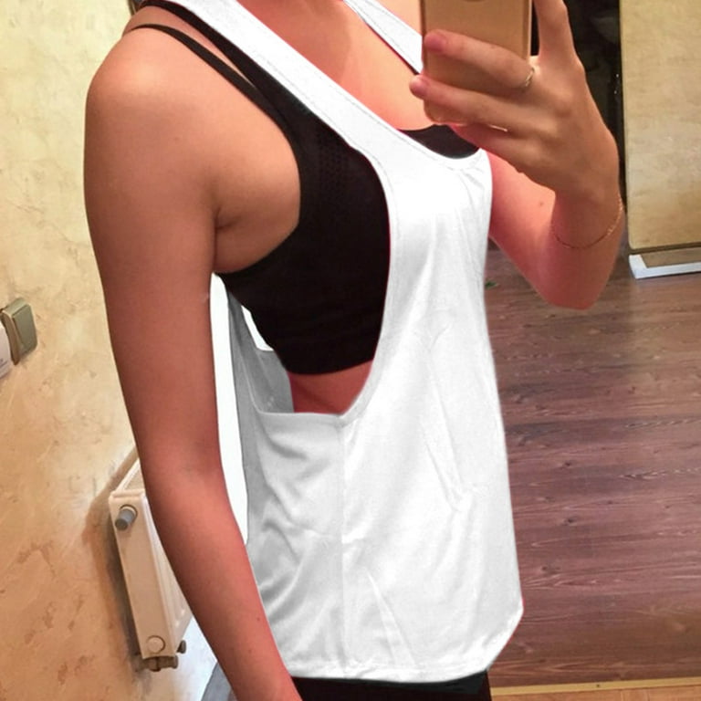 Women Quick Drying Vest Sleeveless Shirt Tank Top Yoga