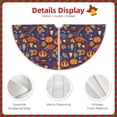 thumbnail image 3 of Lukts Thanksgiving Turkey 2 Print Color Life Christmas Tree Skirt, Winter Holiday Tree Mat Decoration ,Can be Used as A Shawl-, 3 of 6