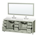 thumbnail image 2 of Wyndham Collection Wcs141484d-Qtz-Us3m70 Sheffield 84" Free Standing Double Basin Vanity, 2 of 7