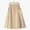 Khaki, variant on Vintage High Waist A Line Midi Skirt For Women Solid Button Skirts With Pockets Elastic Waist Beige One Size,  Green