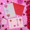thumbnail image 3 of Valentine's Cards with Envelopes, 6 Colorful Heart Designs (5 x 7 In, 12 Pack), 3 of 7