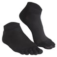 thumbnail image 4 of Cyglowse Mens Toe Socks Ankle Five Finger Mesh Cotton Arch Support Running Crew Hiking 5 Pair, 4 of 4