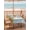 Blue Teal, variant on Outdoor Tablecloth with Umbrella Hole and Zipper, Easter Square Table Cloth 54x54 Inch Waterproof Tablecloth, Wooden Bunny Colorful Eggs Spring Floral Farmhouse Picnic Table Cover for Patio Camping