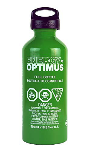 optimus fuel bottle with child safe cap, 1-liter, holds 890ml