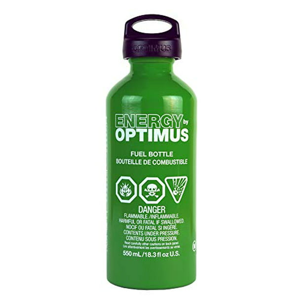 optimus fuel bottle with child safe cap, 1-liter, holds 890ml