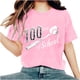 thumbnail image 1 of Camisetas de Cuello de Tripulación de Manga Corta para Mujeres Carta Impresa Camiseta 95% Poliéster 5% Spandex, Manga Corta Cuello Redondo Top Casual para Diario, 1 of 5