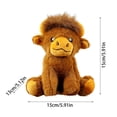 thumbnail image 3 of 5.9in Cow Plush Toy, Spotted Farm Animal Stuffed Doll, Mini Cartoon Cow Figure, Black and White Soft Plushie, Compact Hugging Toy, Desktop Ornament, Soft Fabric Material, 3 of 8