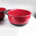 thumbnail image 5 of 3-Piece Plastic Mixing Bowl Set for Whipping Eggs, Washing Produce & Serving Salads, Lightweight Nesting European Design with Non-Slip Base, Easy-Pour Rim for Home & Rv , Three-Piece Salad Bowl Set, 5 of 5